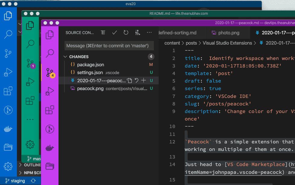 Identify Workspace When Working With Multiple Projects Dev Tips By 
